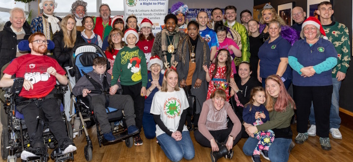 All the PAG members and the Princes Hall Panto cast 2024 assembled for a group photo.