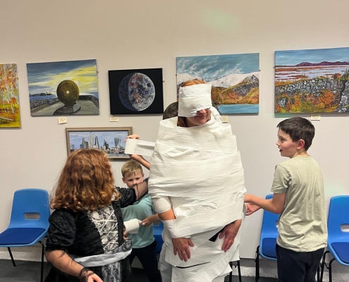 Mummified at our Halloween spooktacular